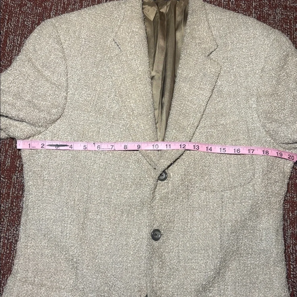 Jack Victor Textured Alpaca Wool Vintage Cream Blazer